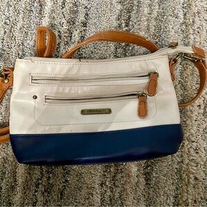 Stone & Co. Cream and Navy Crossbody Bag (4)